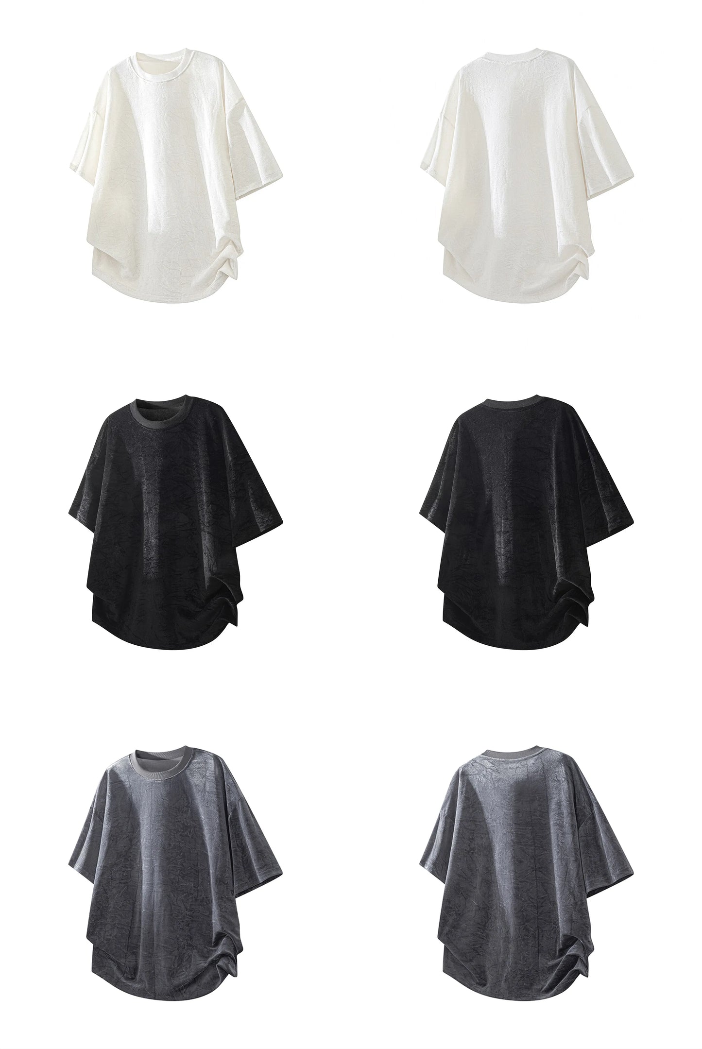 Tricou bărbătesc 2025: Tricou nou pentru bărbați, croială lejeră, cu guler rotund, drapaj moale - Material textil, mânecă scurtă, casual, top la modă, streetwear, respirabil, ușor, colecție de tricou