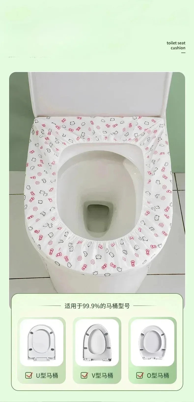 MOONBIFFY Toilettensitz steril - Vlies,isoliert,einzeln