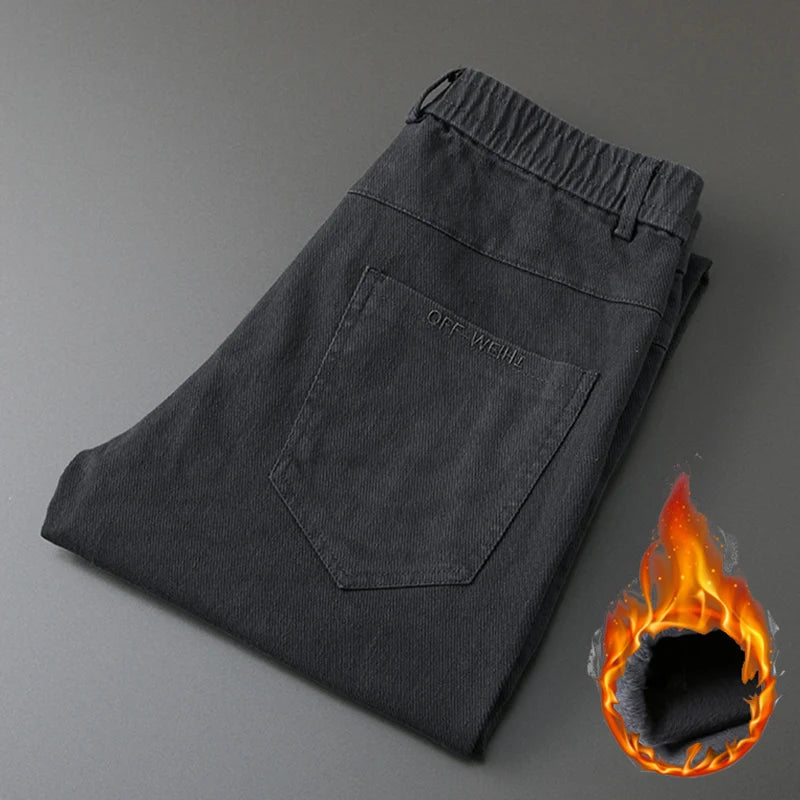 Pantaloni CN Warmfleece - Talie elastică din bumbac, model standard
