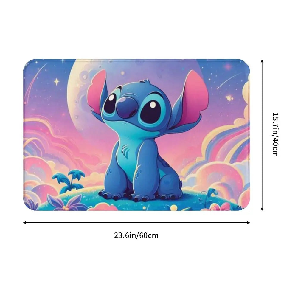 Custom Cartoon Stitch Floor Door Kitchen Bathroom Mat Anti-Slip Outdoor Doormat Bedroom Balcony Entrance Rug Carpet Footpad