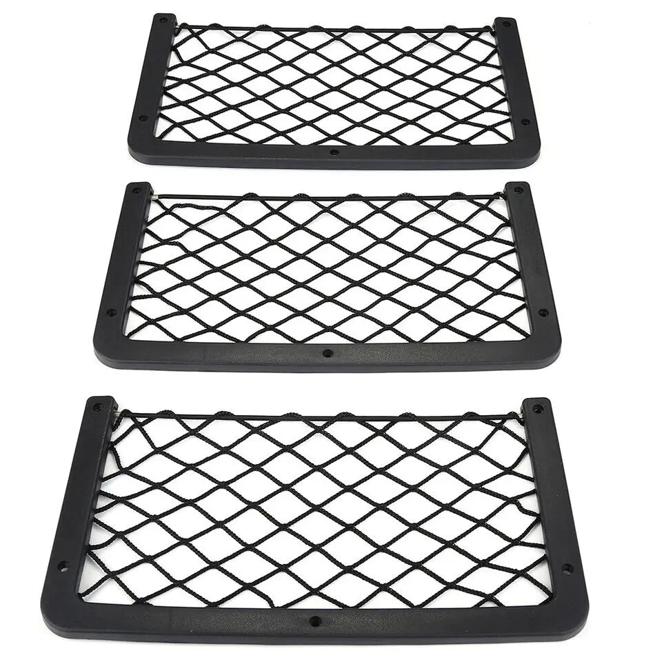 Organizator plasă pentru bancheta spate auto DUTRIEUX - 35x18cm, pachet de 3