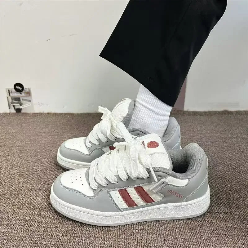 Skate Sneakers Man's New Man Skateboard Bread Shoes Retro National Trend Sport Shoe Wind Board Women Sneaker Y2k - Golden Bridge Store