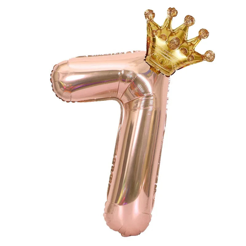 Choice 32 Zoll Rose Gold Zahlenballon - Folie 2 Stk Party