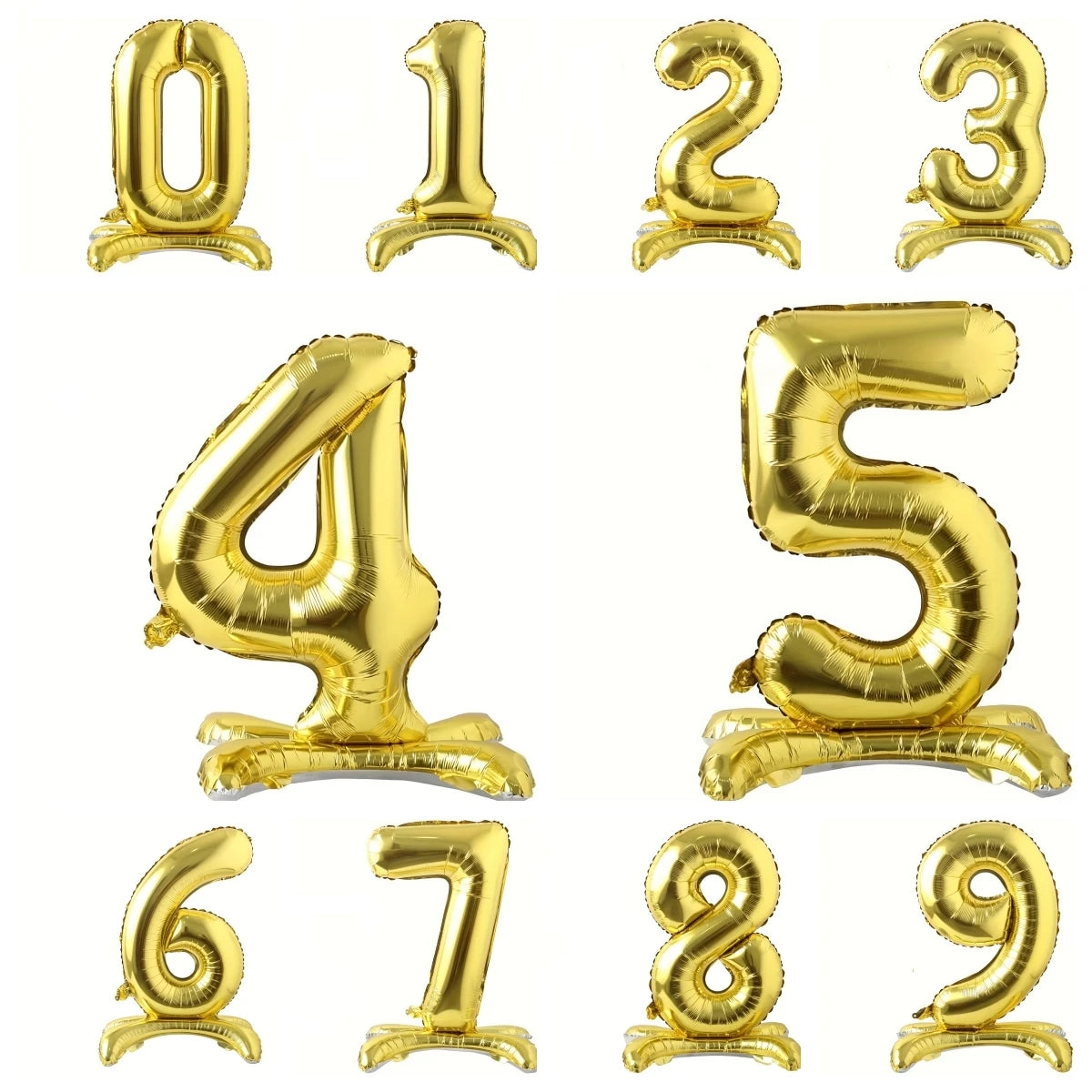 Choice 32Zoll Stehende Zahlenfolie - Roségold Silber 1St