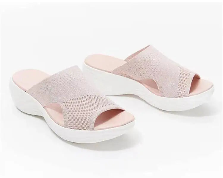Woman Sandals Shoes Summer Elegant Women's Sandals Slides Sandals Ladies Wedge Shoes Woman Breathable Female Footwear Slipper