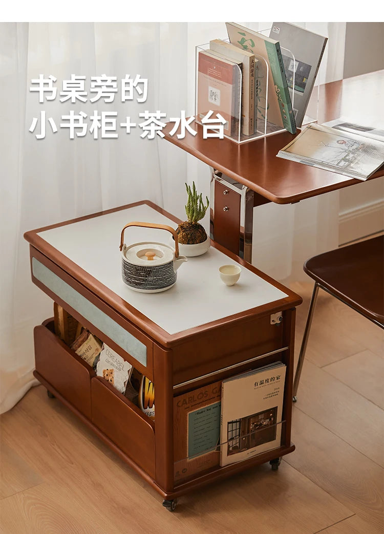 Cabinet Wood Coffee Table Lift Portable Walnut Design Living Room Side Table Folding Modern Luxury Mesa De Centro Sala Furniture