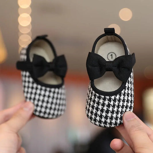 Frühling Herbst Neuer Stil Kleine Duft Gitter Prinzessin Schuhe 2025 - Neugeborene Baby Mädchen Gummisohle Rutschfest Erste Laufschuhe