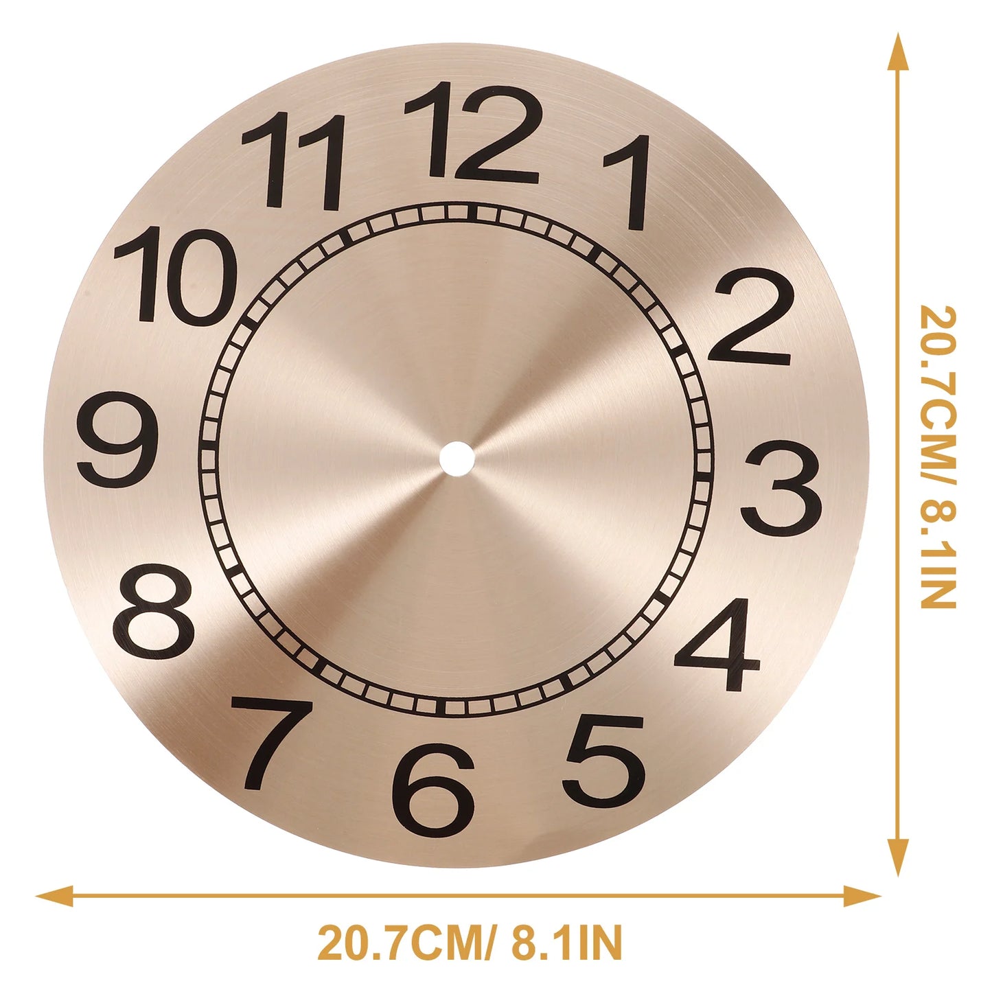 Clock Dial Round Plate Wall Panel Clocks DIY Faces for Crafts Handmade Materials