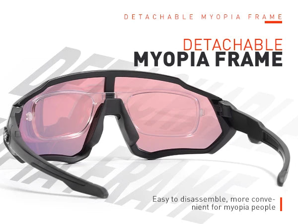 Fahrradbrille 2025: KAPVOE Polarised Cycling Glasses Outdoor Bicycle - UV400 Goggles 5 Interchangeable Lenses Unisex Sports Sunglasses Men Women Collection