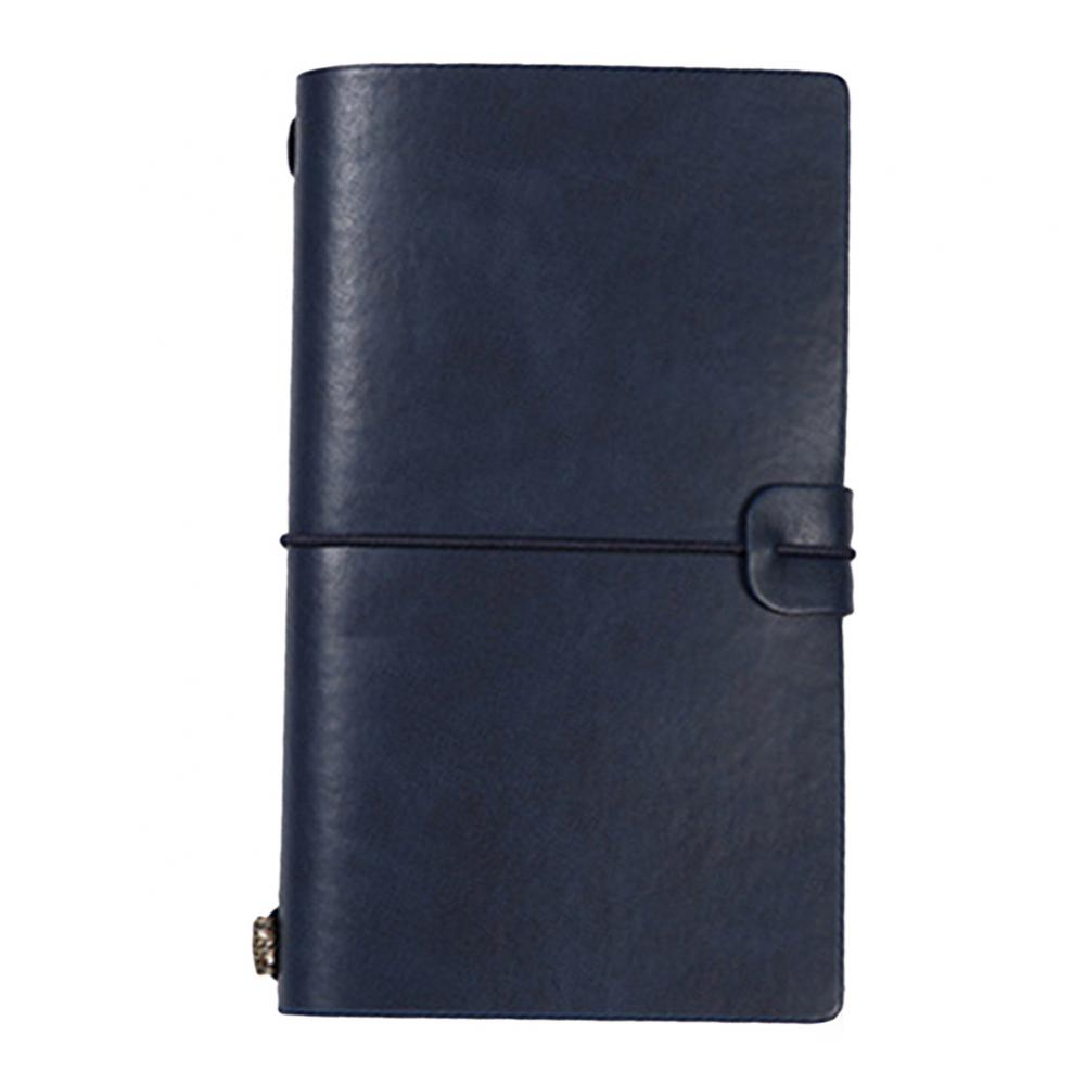PU Leather Loose Leaf Notebook Traveler Journal Diary Portable Travel Notepad Diary Notebook Pen Holder Record Book Stationery