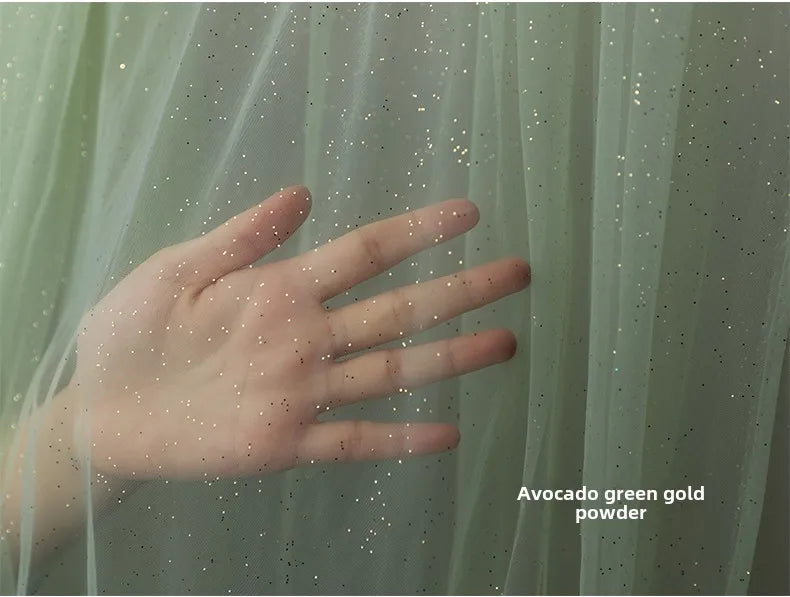 TüllPro Glitzer-Tüll - Chiffon Polyester 160cm Reißfest