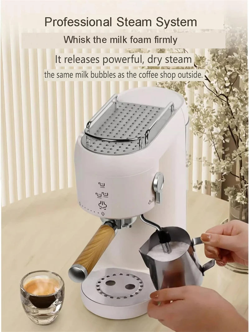 Professional Espresso Coffee Maker Electric Italian Coffee Machine 15 Bar Automatic milk frother Cappuccino Latte Espresso maker