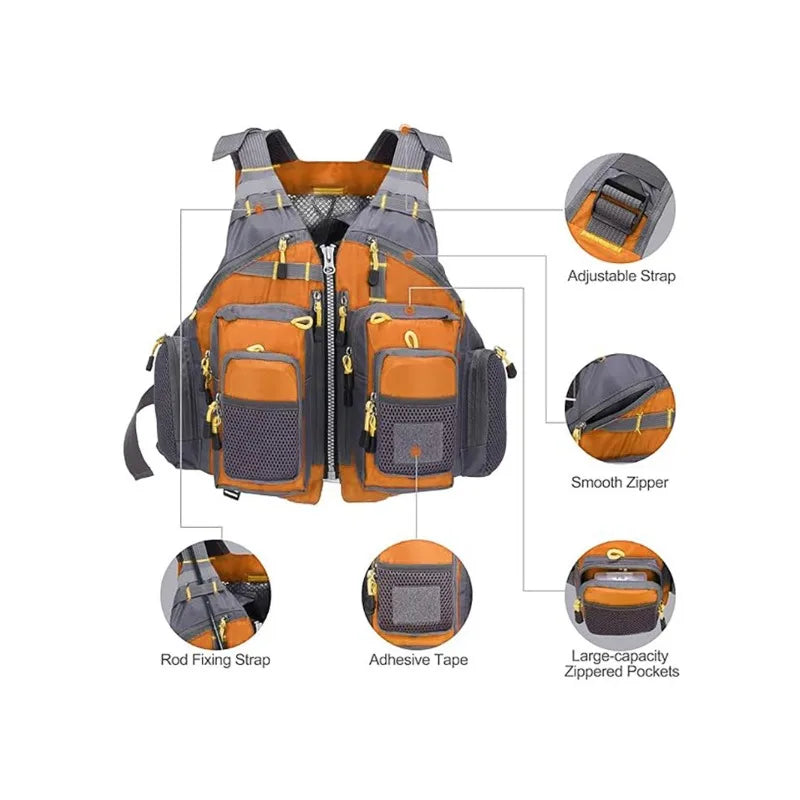 GuangdongChoice Angelweste Verstellbar - Nylon, Netz