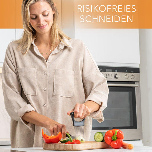 AeroChef Schneidehilfe Sichere Schneiden - Edelstahl Spülmaschinenfest