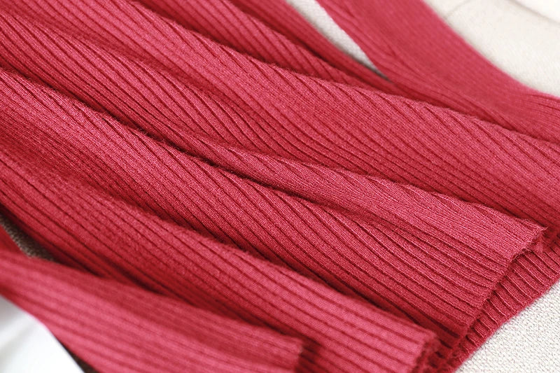 Pulover Livia cu guler înalt slim, cu nervuri - S-XL, mânecă lungă