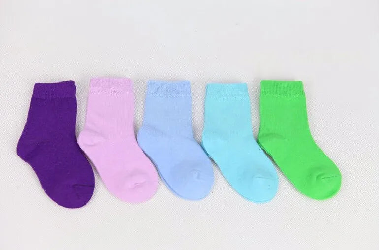 Bambino Socken Bonbonfarben - Baumwolle 20 Stk 1-9 Jahre