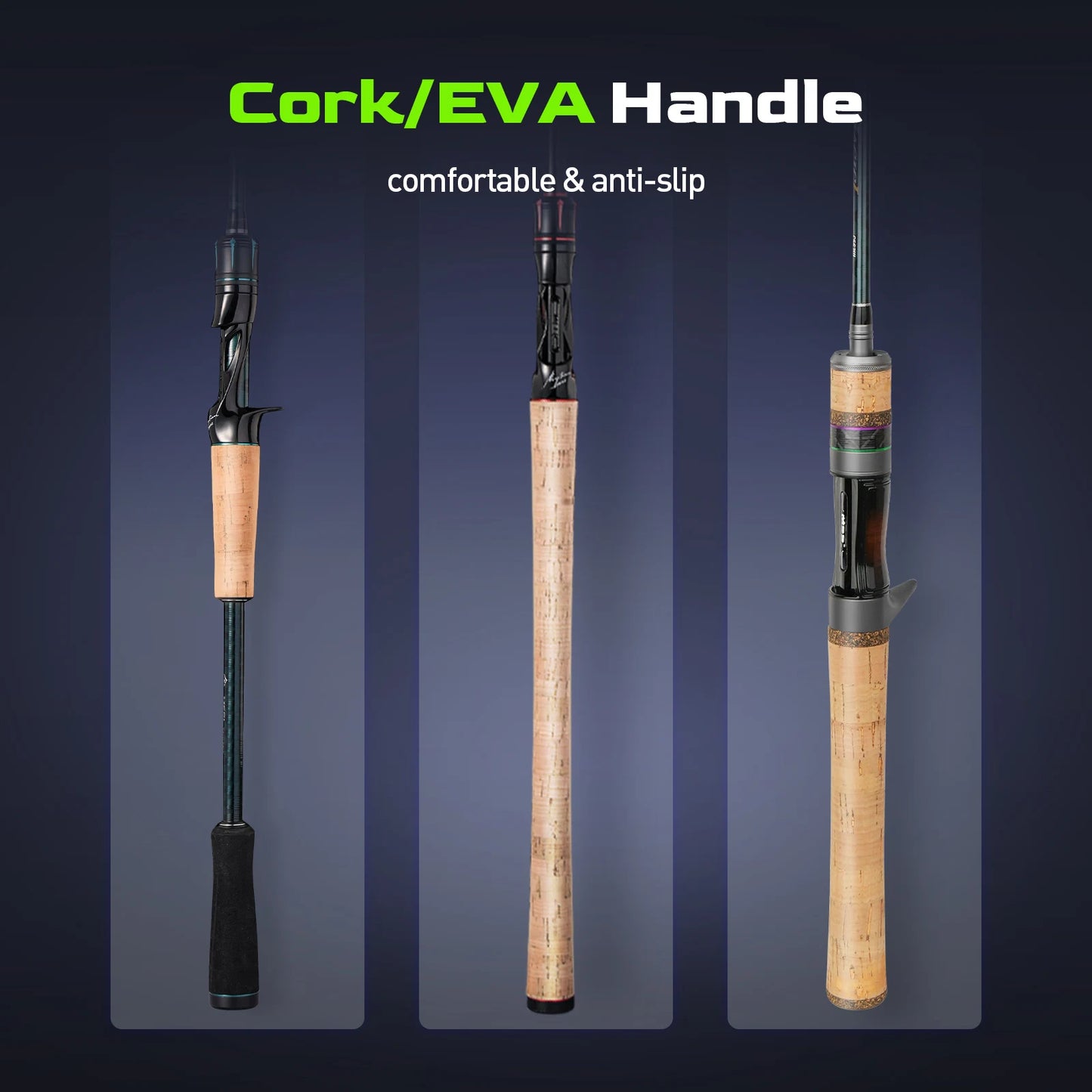 HANDING Magic L Angelrute 1,98-2,44m - Carbon Spinn & Casting Rute für Barsch