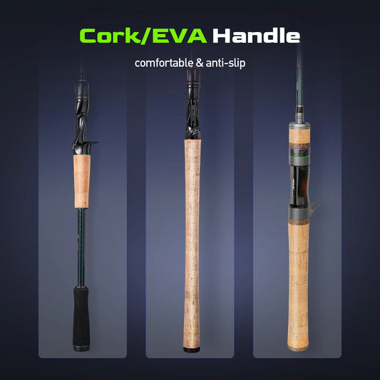 HANDING Magic L Angelrute 1,98-2,44m - Carbon Spinn & Casting Rute für Barsch