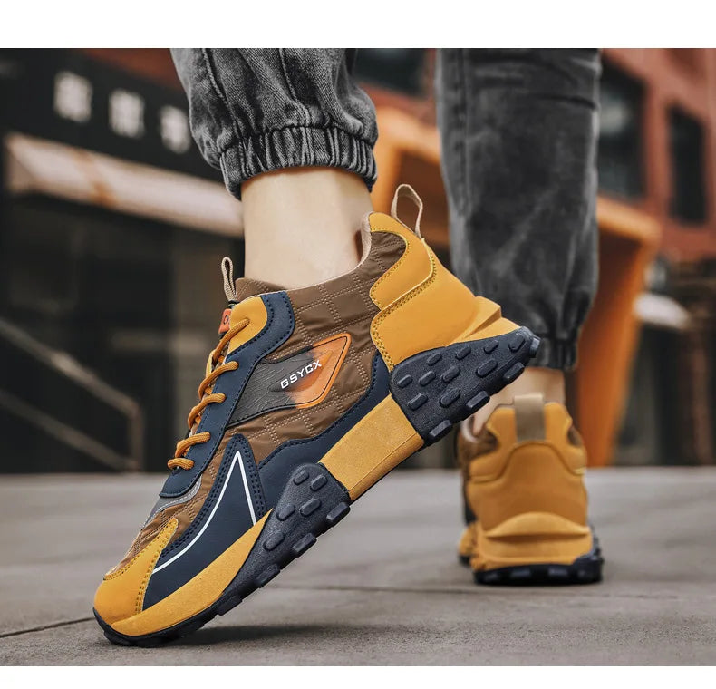 Teniși cu platformă pentru bărbați 2025: Bumbac de lux pentru iarnă - Colecție de alergare mărimi mari