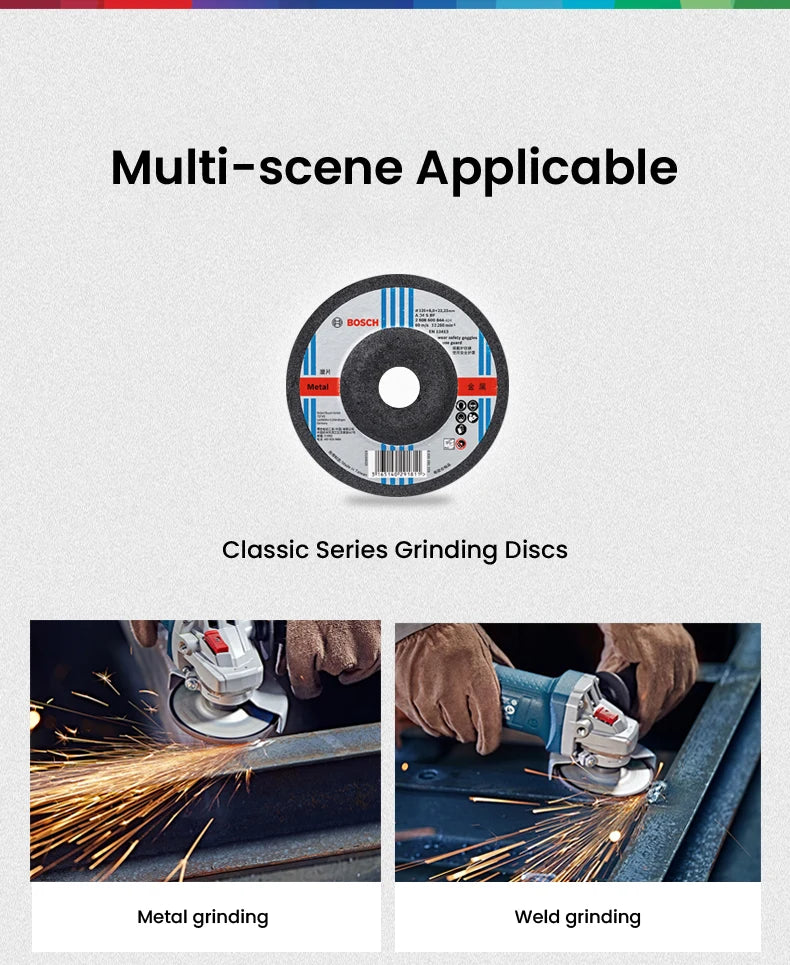 Bosch Metal Grinding Wheel Cutting Disc Classic Series Angle Grinder Accessories 100/125/150/180/230/305/355/400mm Cutting Wheel