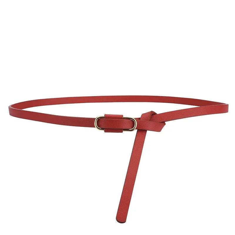 Metal Buckle Thin Stretchy Waist Belt Striped Elastic Waistband Elegant Women Girdle Female Belt Fashion Apparel Accessories New