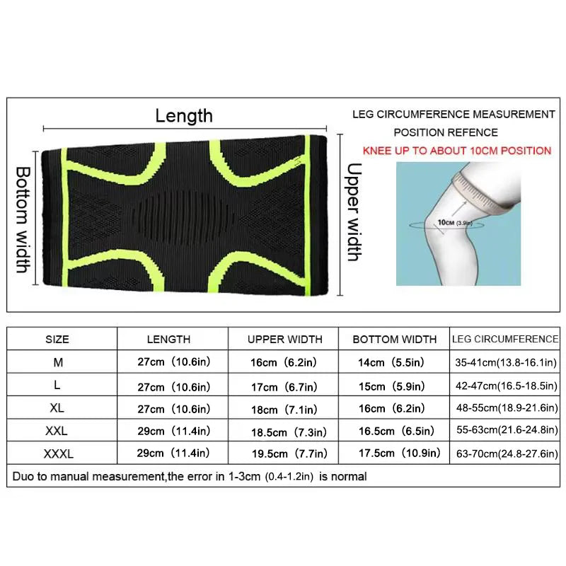 Knee Pad-Protective Knee Braces for Running Cycling,Stay Comfortable,Shock-Absorbing,Breathable, Adjustable and Anti-Slip