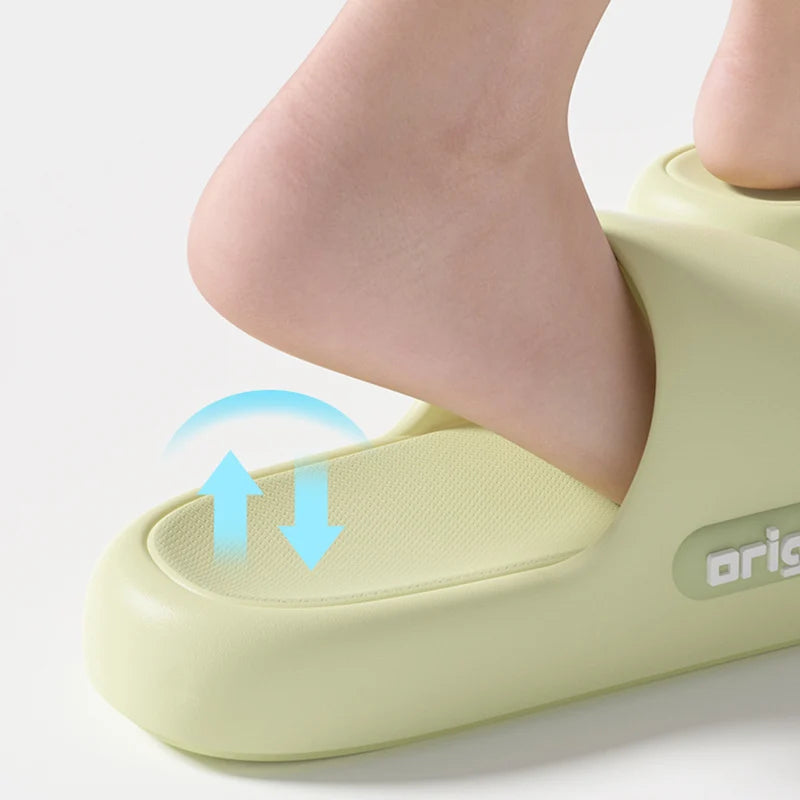 Dick Plattform EVA Hausschuhe für Frauen 2025 Frühling Sommer Rutschfest Strand Flip Flops Frau Komfort Weich Sohle Innen Cloud Hausschuhe