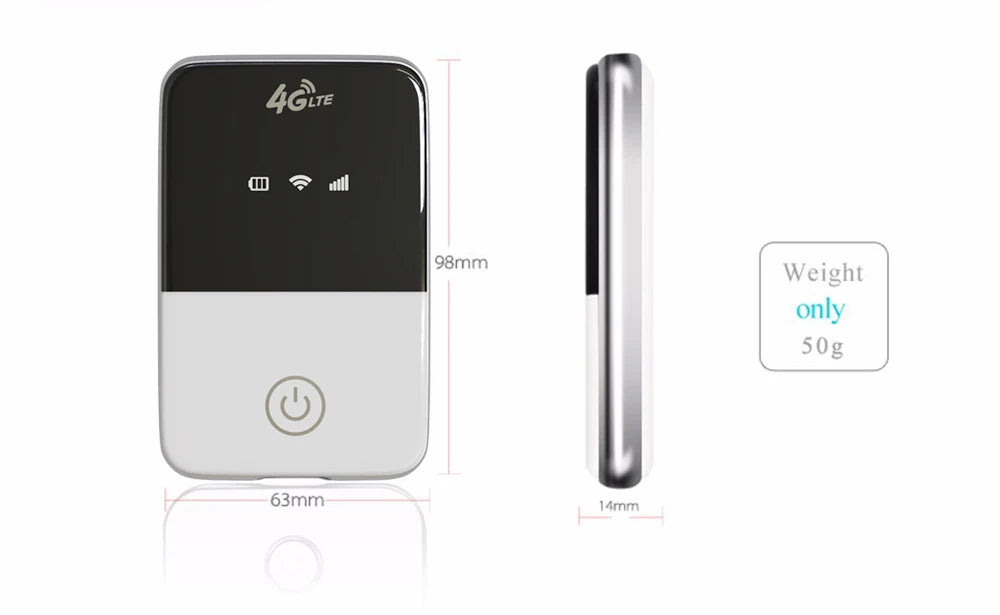 TIANJIE 4G LTE Router Portable WiFi - 150Mbps SIM USB