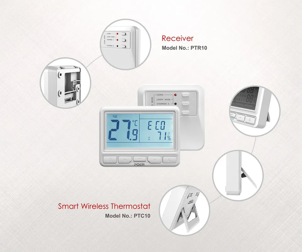 Thermostat 2025: Wireless Digital Thermoregulator Smart WiFi - Heating Temperature Controller Gas Boiler Humidity Collection