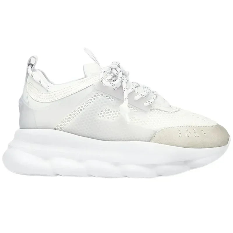 SpeedflyCN Plattform Sneaker Stilvoll Bequem Leicht Robust - Größe Leder Hartplatz