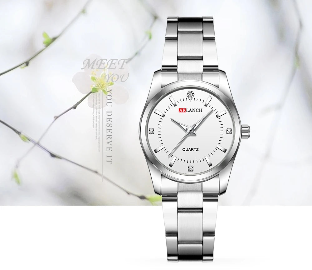 Damen-Uhr 2025: VA VA VOOM Luxury Women's Watch 29mm Fashionable Stainless Steel - Rhinestone Pink Minimalist Girl Clock Outdoor Travel Women Wrist Watches Collection