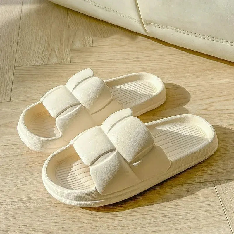 Sommer Weich Schuhe Cloud Hausschuhe Innen Stumm Badezimmer Anti-Rutsch Slide Eva Strand Flip Flops Männer Damen Freizeit Sandalen