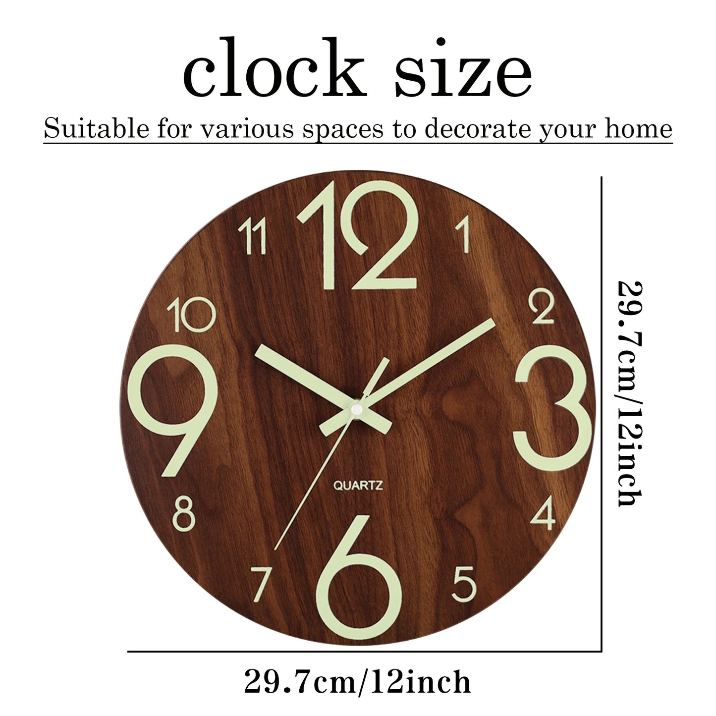 Choice YG001-003 Leuchtend Nachtlicht - 30cm Holz Quarz