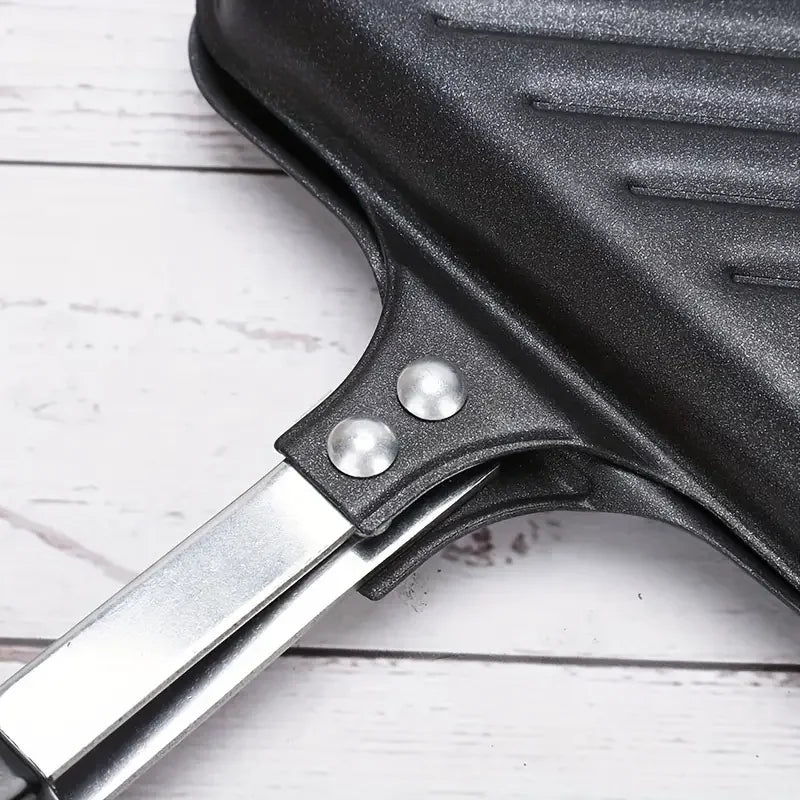 Sandwich-Maker 2025: Non-Stick Camping Sandwich Panini Maker Handle - Double Sided Frying Pan Detachable Grilled Flip Pan Collection