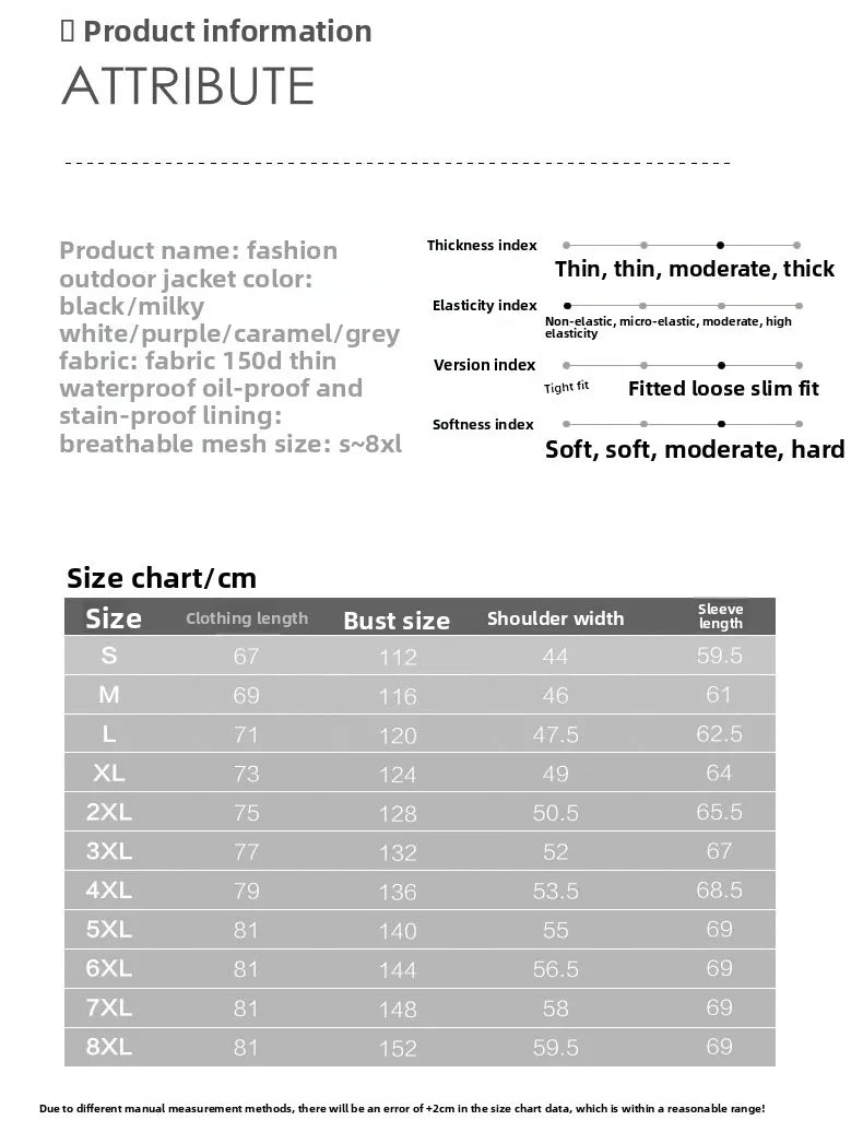 OutdoorPro Jacke wasserdicht - 8XL Kapuze PES winddicht