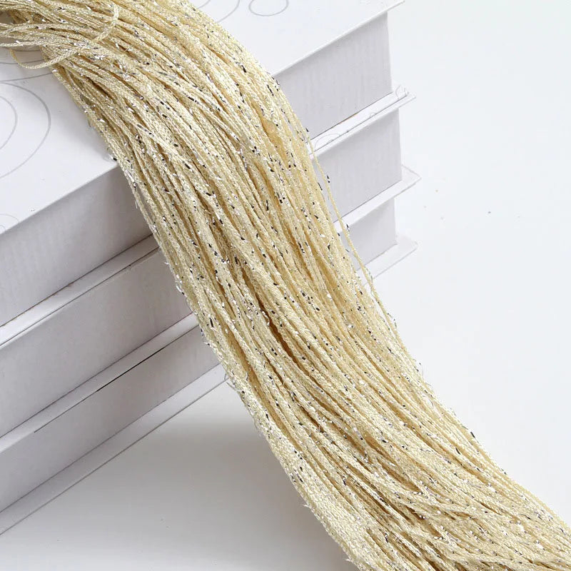 HomeStyle Glitzer-Türschnur - 100x200 cm silber Vorhang