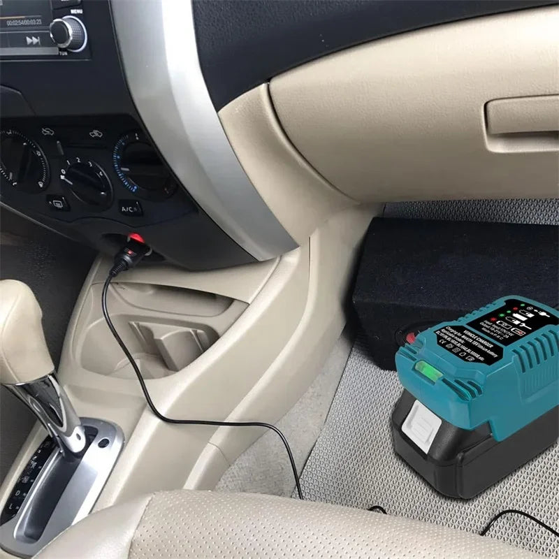 Auto-Ladegerät 2025: ZWINCKKY Portable Vehicle Charger Makita 18V Li-ion Battery - Replacement Compact DC 12V/24V Car Charger LED Indicator Collection