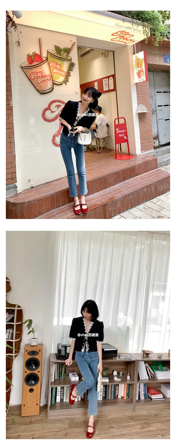 Ballet Falts Shoes for Women Bow Tie Elegant Women's Loafers Shoes with Low Heels Black Leather Mary Janes Desinger Shoes Ladies