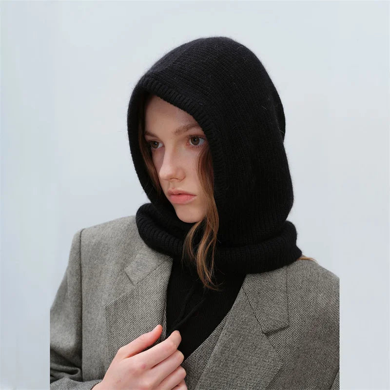 Furina Balaclava Kaninchenpelz Warm - Strick, Einheitsgröße