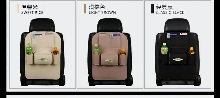 Geantă de depozitare universală pentru bancheta din spate a mașinii, organizator pentru portbagaj, geantă de depozitare elastică din pâslă, 6 buzunare, organizator agățat, accesorii auto 40 * 56CM