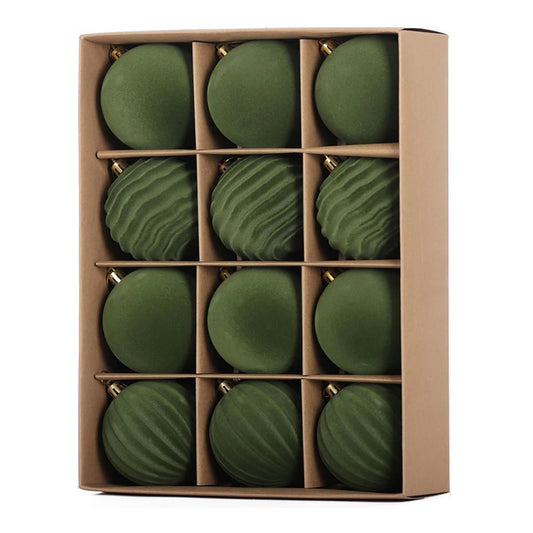 Electronic Weihnachtskugel-Set DIY - 12 Stück, 6/8 cm