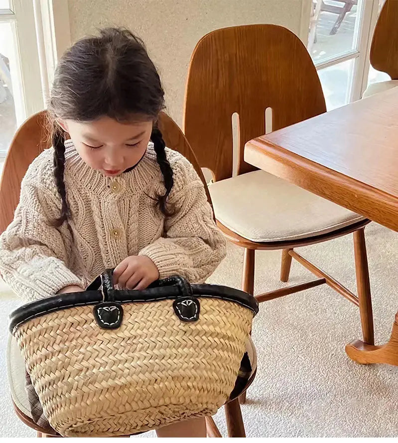 BabyStyle Strickjacke Mädchen Rundhals - Rot Gr.3-6 Unisex