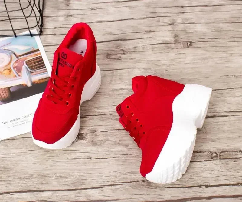 WGZNYN 187 Plateau Sneaker Atmungsaktiv - 10cm Absatz Mesh