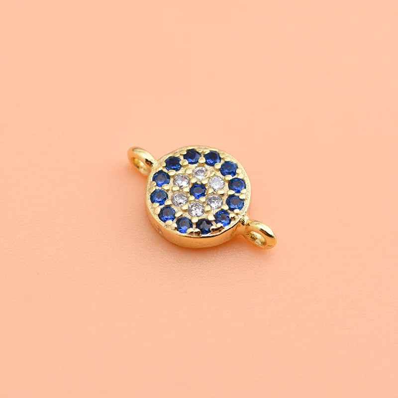 FineFashion DZ106 Blaue Zirkonia Doppelring - 925 10mm