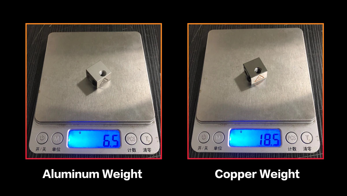 LERDGE Aluminium Heat Block For J-head Extruder HotEnd 3D Printers High Temp Silicone Socks Parts BP6 Heating Block Accessories