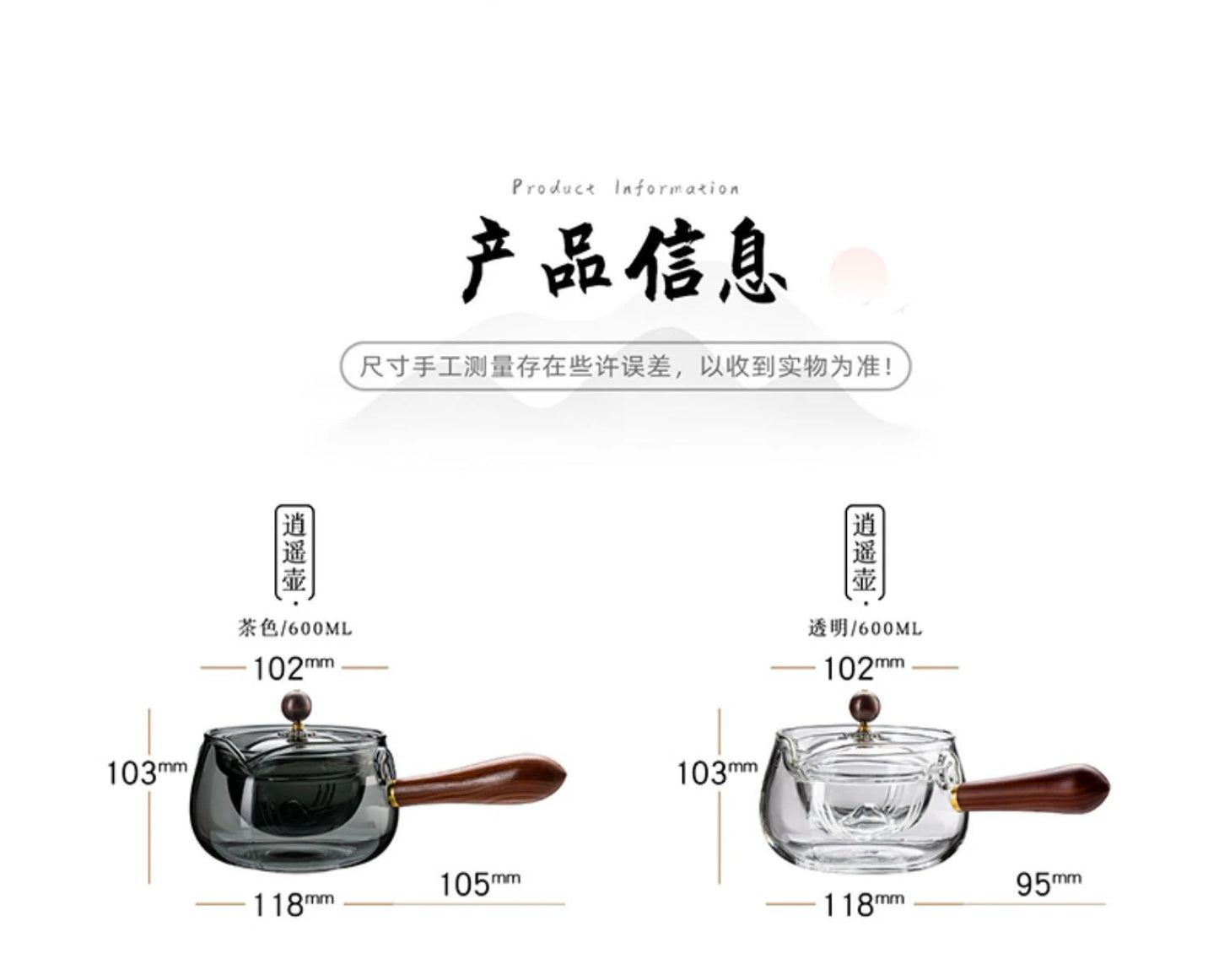 Glas-Teekanne 2025: Heat-Resistant Rotating-Leisure - Tea Set Collection