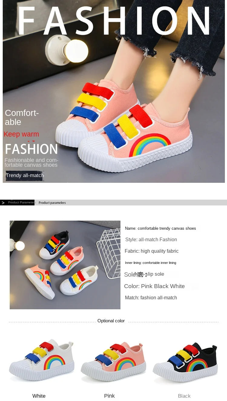 Kinder-Canvas-Schuhe 2025: Fashion-Hook Casual - Toddler Walking Collection