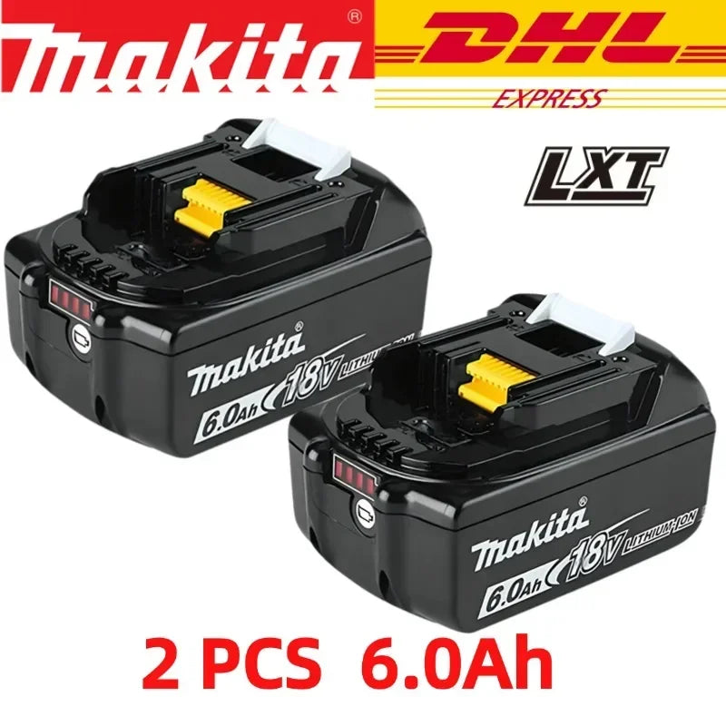 Makita battery 100% Original Rechargeable Tool Battery 6.0Ah 18V BL1830 BL1850 BL1840 BL1860 Replaceable LED Lithium-ion