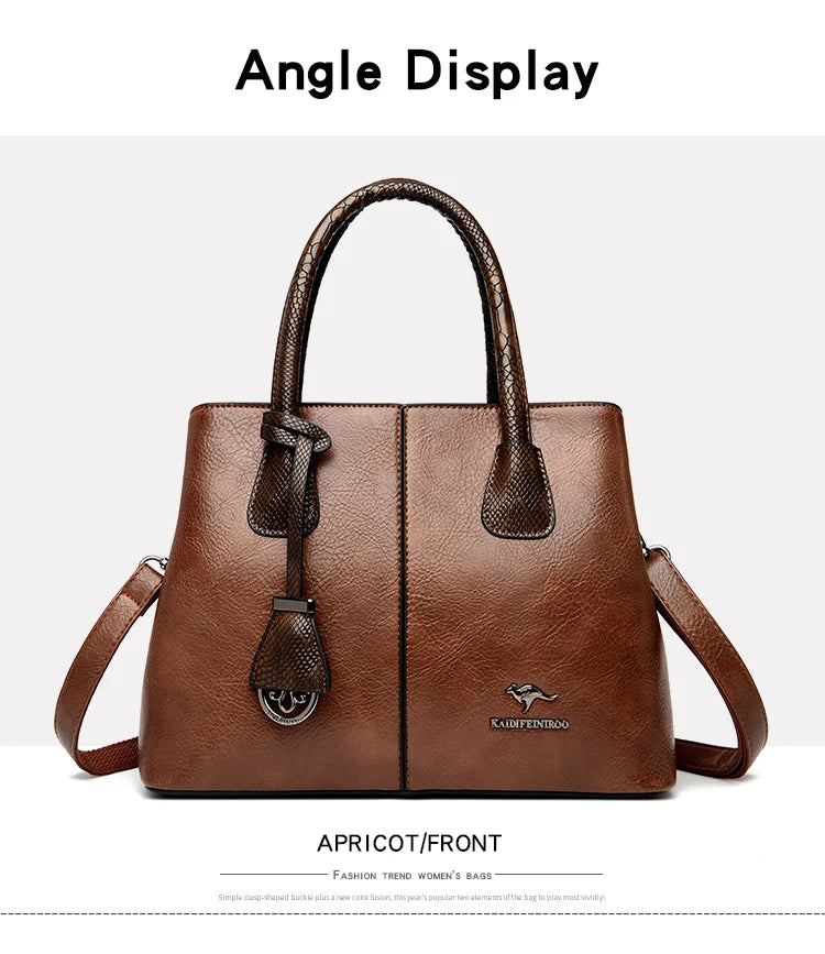 Fashion Crossbody Bags for Women Designer Ladies Purses and Handbags High-quality Soft Leather Women Shoulder Messenger Bags Sac