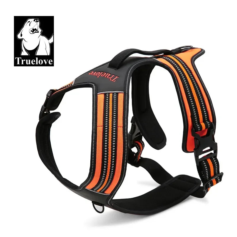 Truelove Sport Nylon Reflective No Pull Dog Harness Outdoor Adventure Pet Vest with Handle xs to xl 5 colors in stock factory - Golden Bridge Store